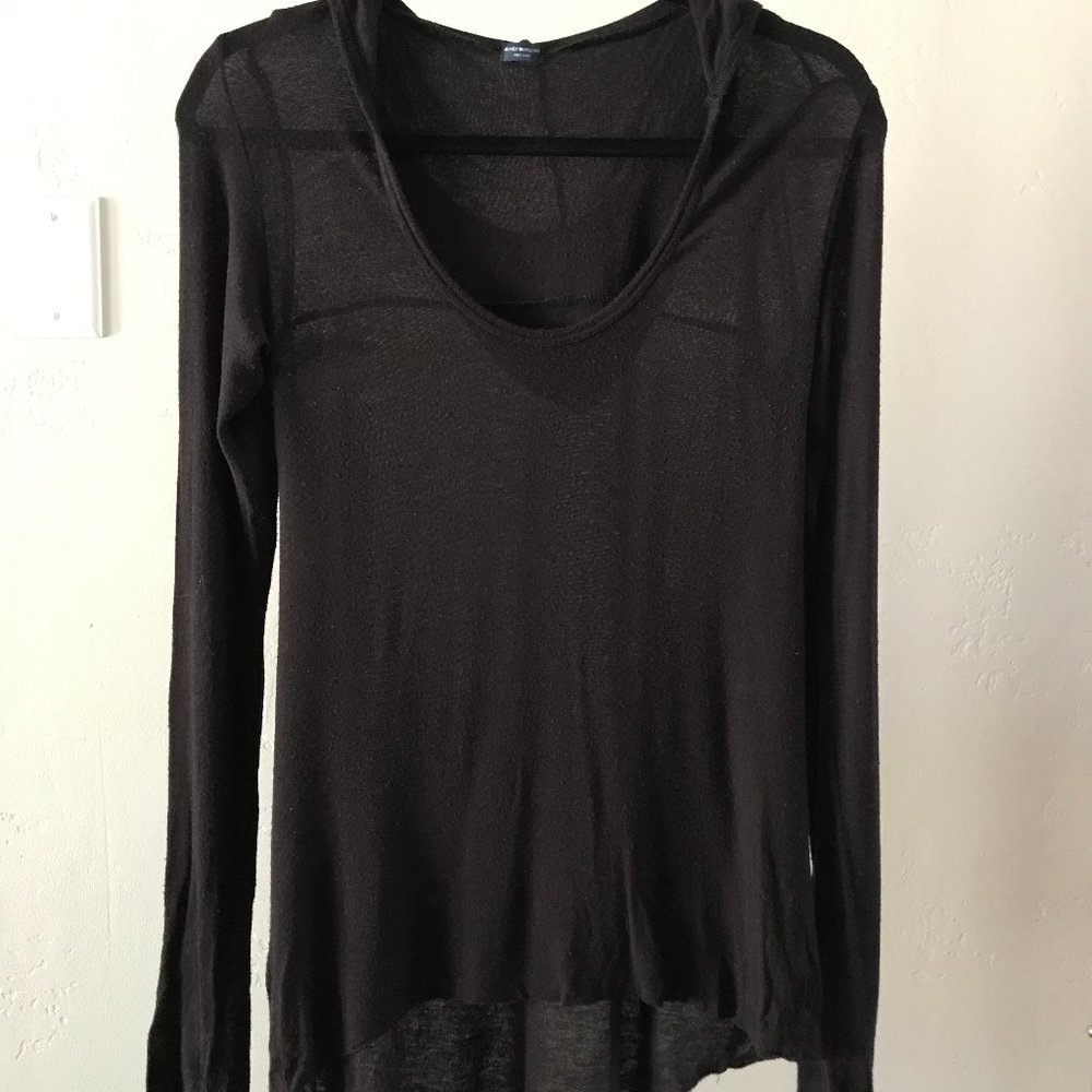Black Brandy Melville Loose Hoodie